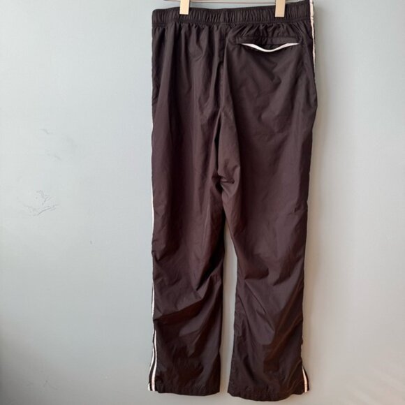 Lands’ End Straight Leg Black Track Rain Pants with Zipper Ankle Black. Medium - Picture 5 of 11